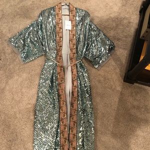 Free people sequin duster Size Small.